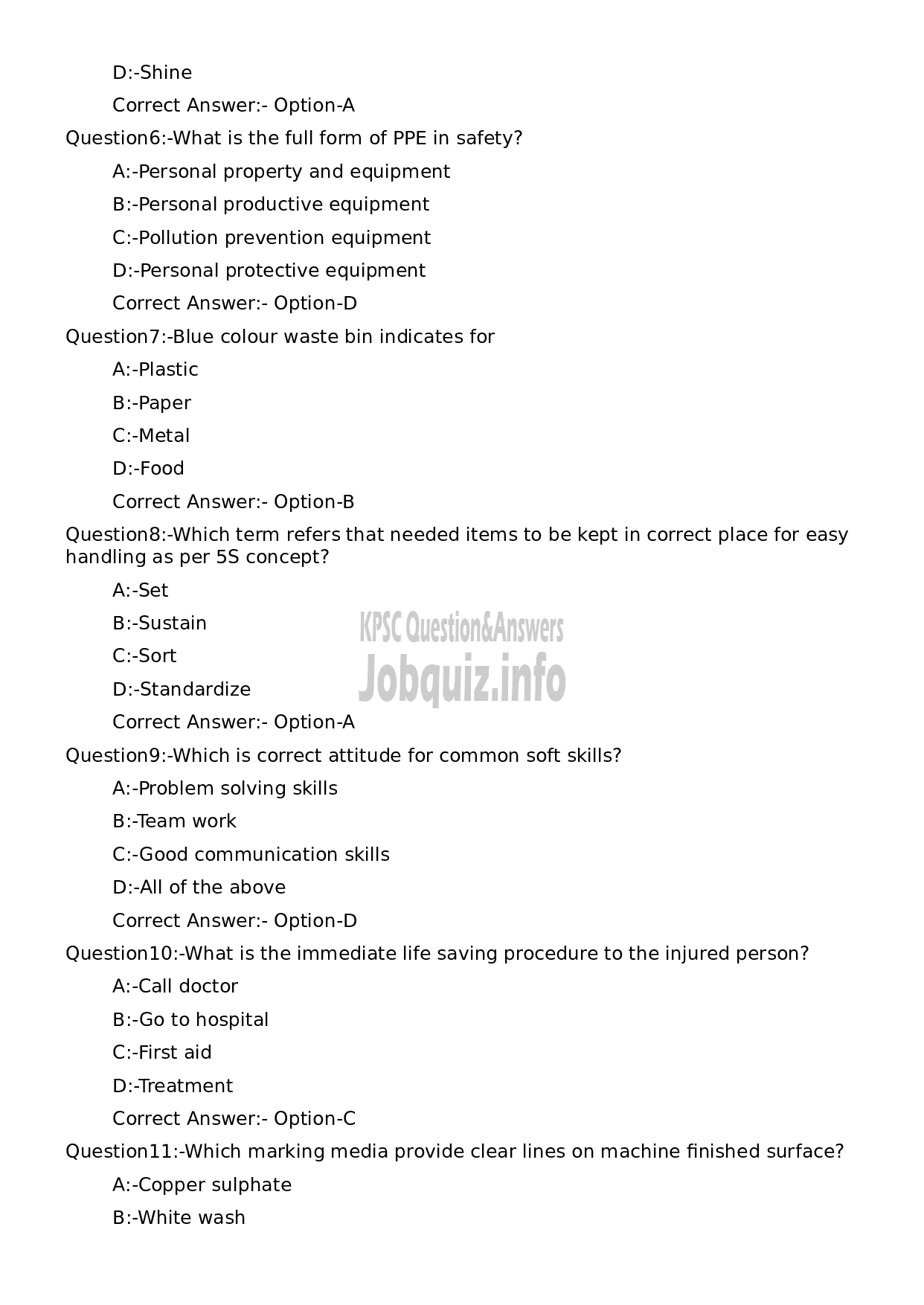 Kerala PSC Question Paper - Machinist (SR for SC/ST)-2