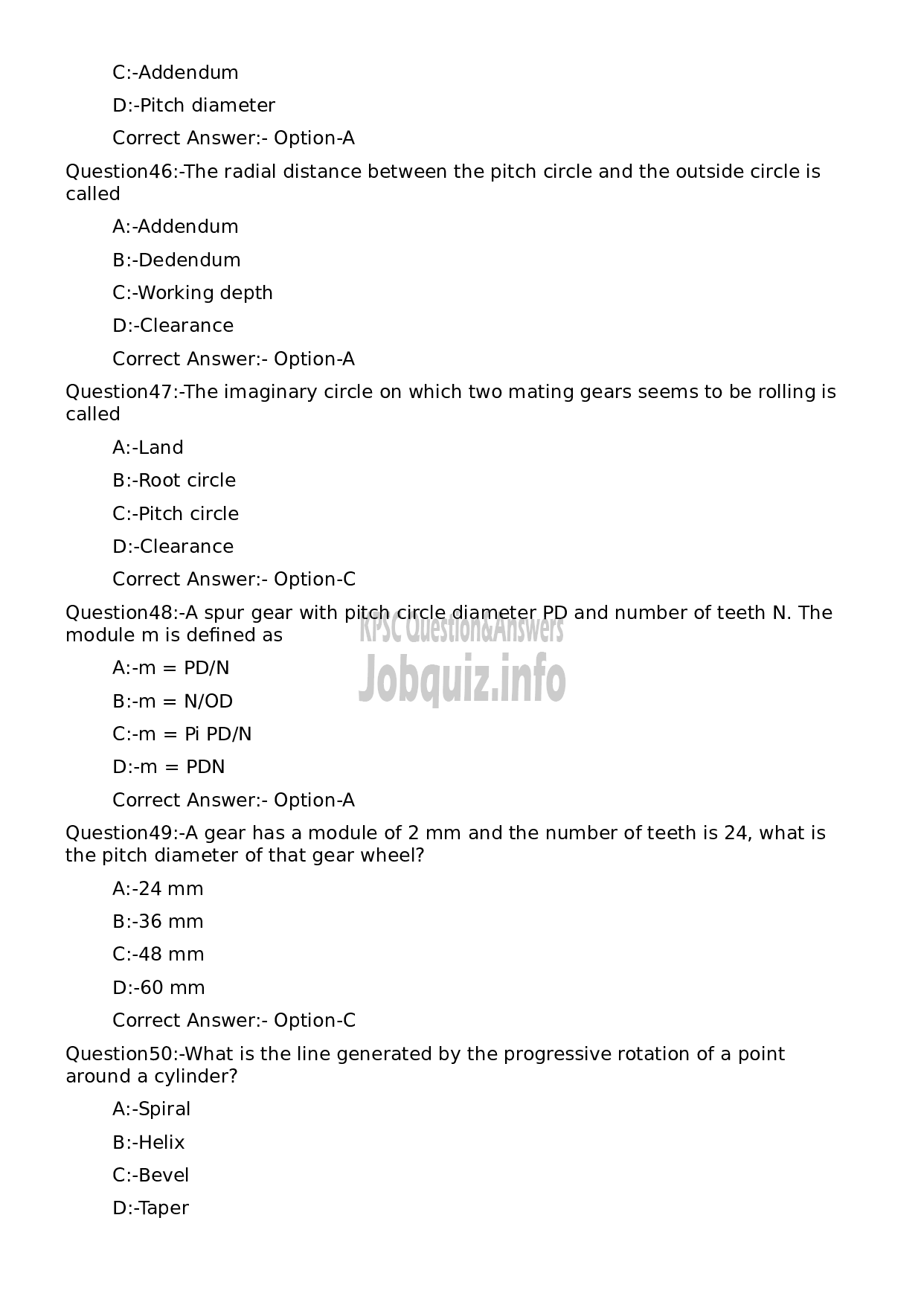 Kerala PSC Question Paper - Machinist (SR for SC/ST)-9