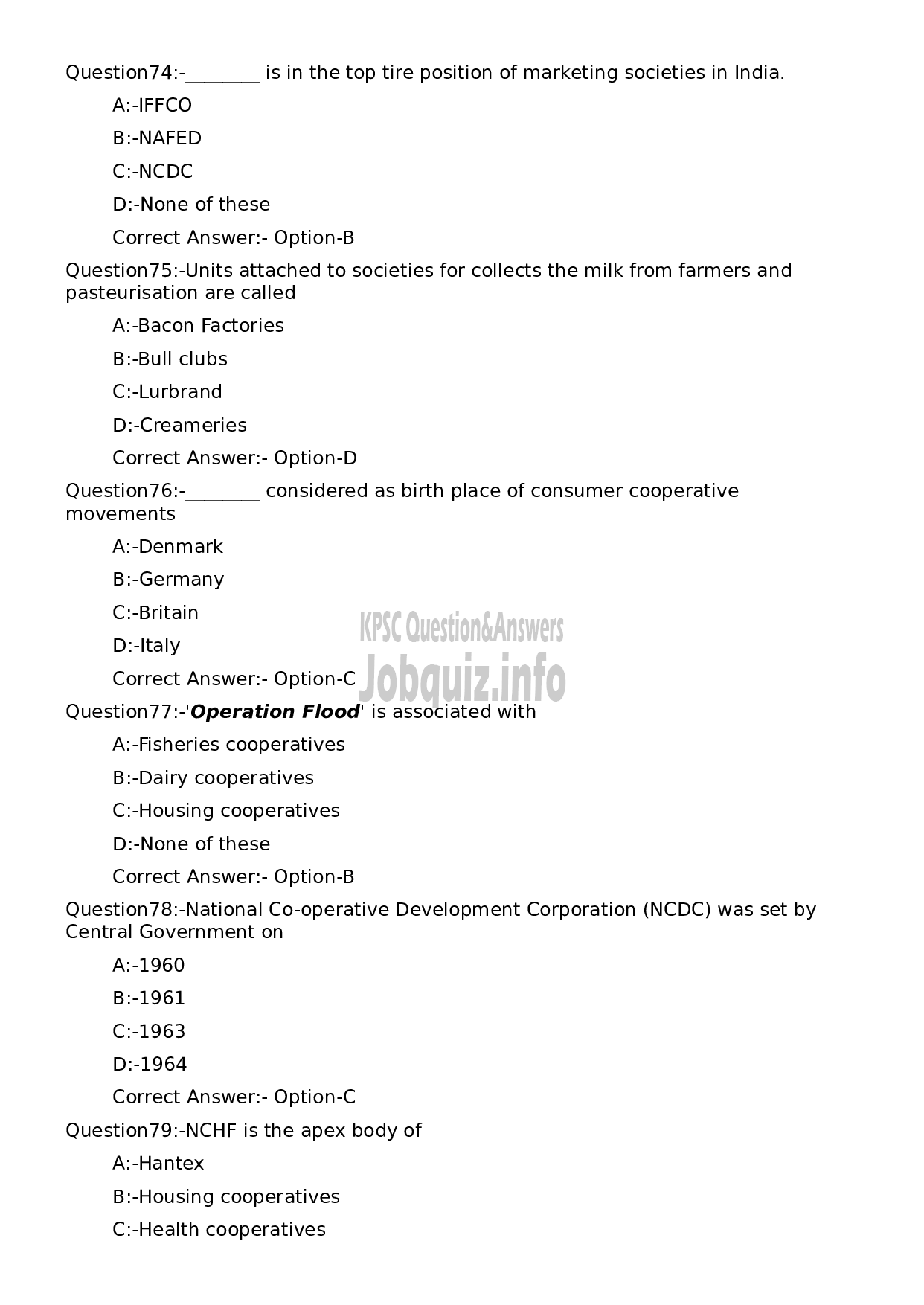 Kerala PSC Question Paper - Manager Grade II (Society Category) (NCA- E/T/B)-16
