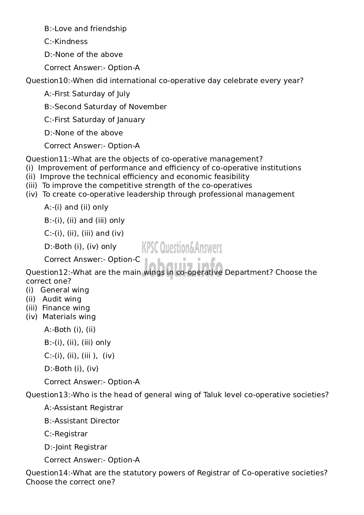 Kerala PSC Question Paper - Manager Grade II (Society Category) (NCA- E/T/B)-3