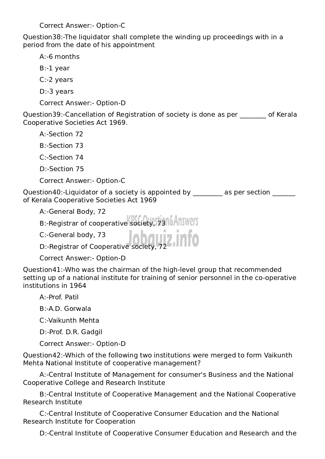 Kerala PSC Question Paper - Manager Grade II (Society Category) (NCA- E/T/B)-9