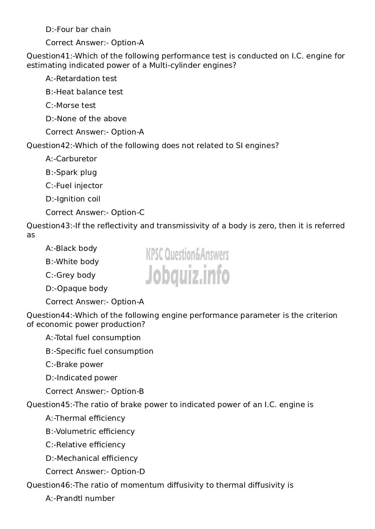 Kerala PSC Question Paper - Materials Manager-9