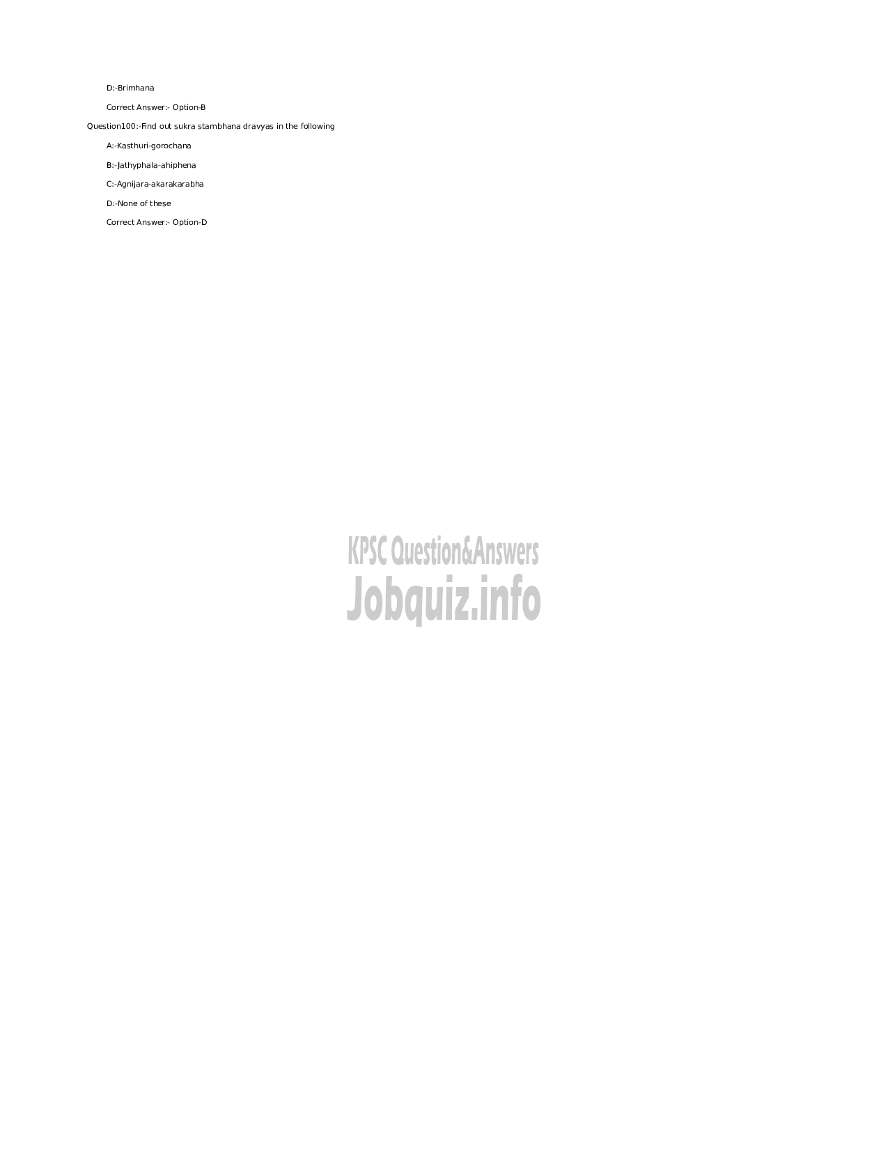 Kerala PSC Question Paper - Medical Officer (Ayurveda) (SR for SC/ST) - Indian Systems of Medicine-13