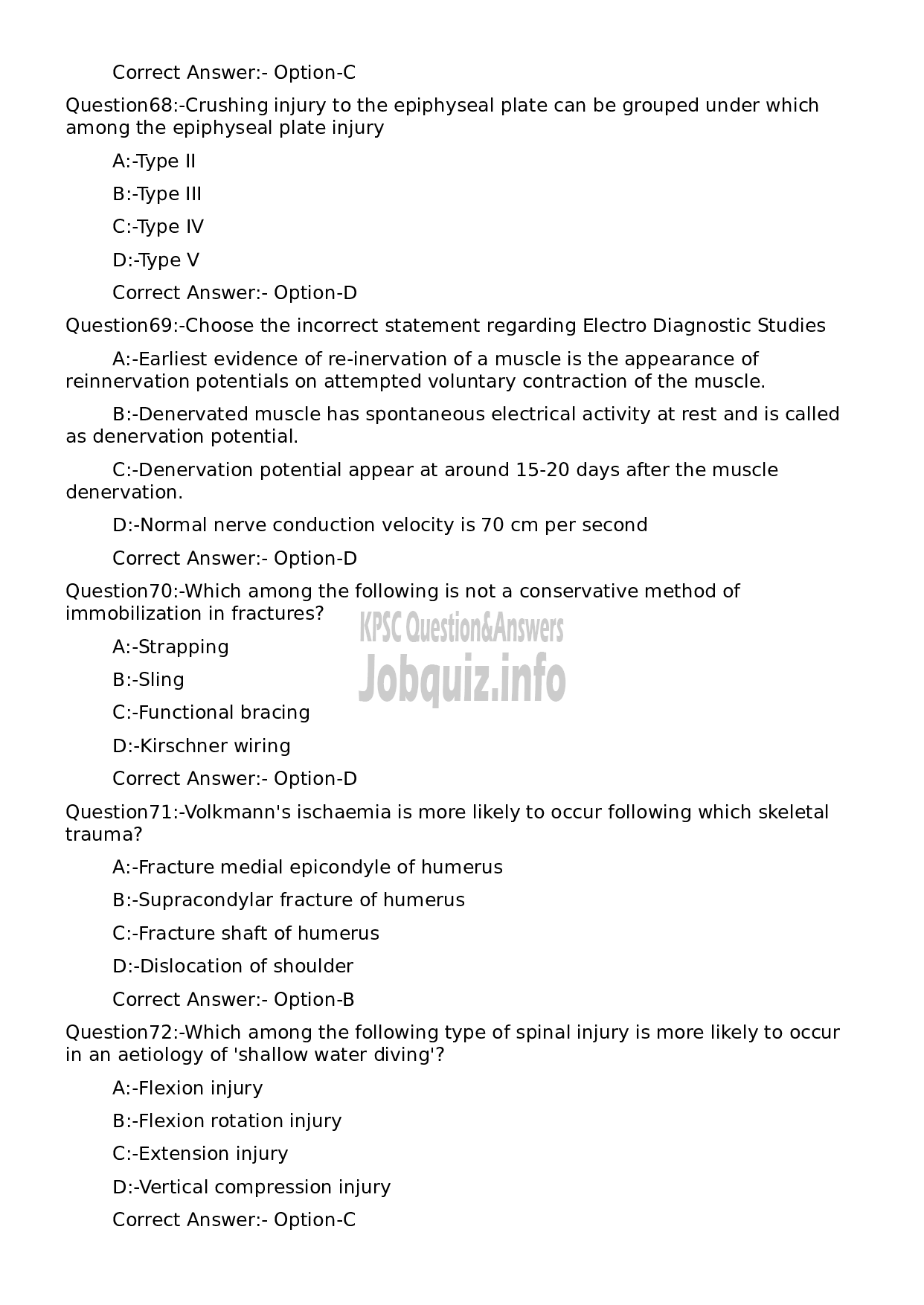 Kerala PSC Question Paper - Medical Officer (Marma)-16