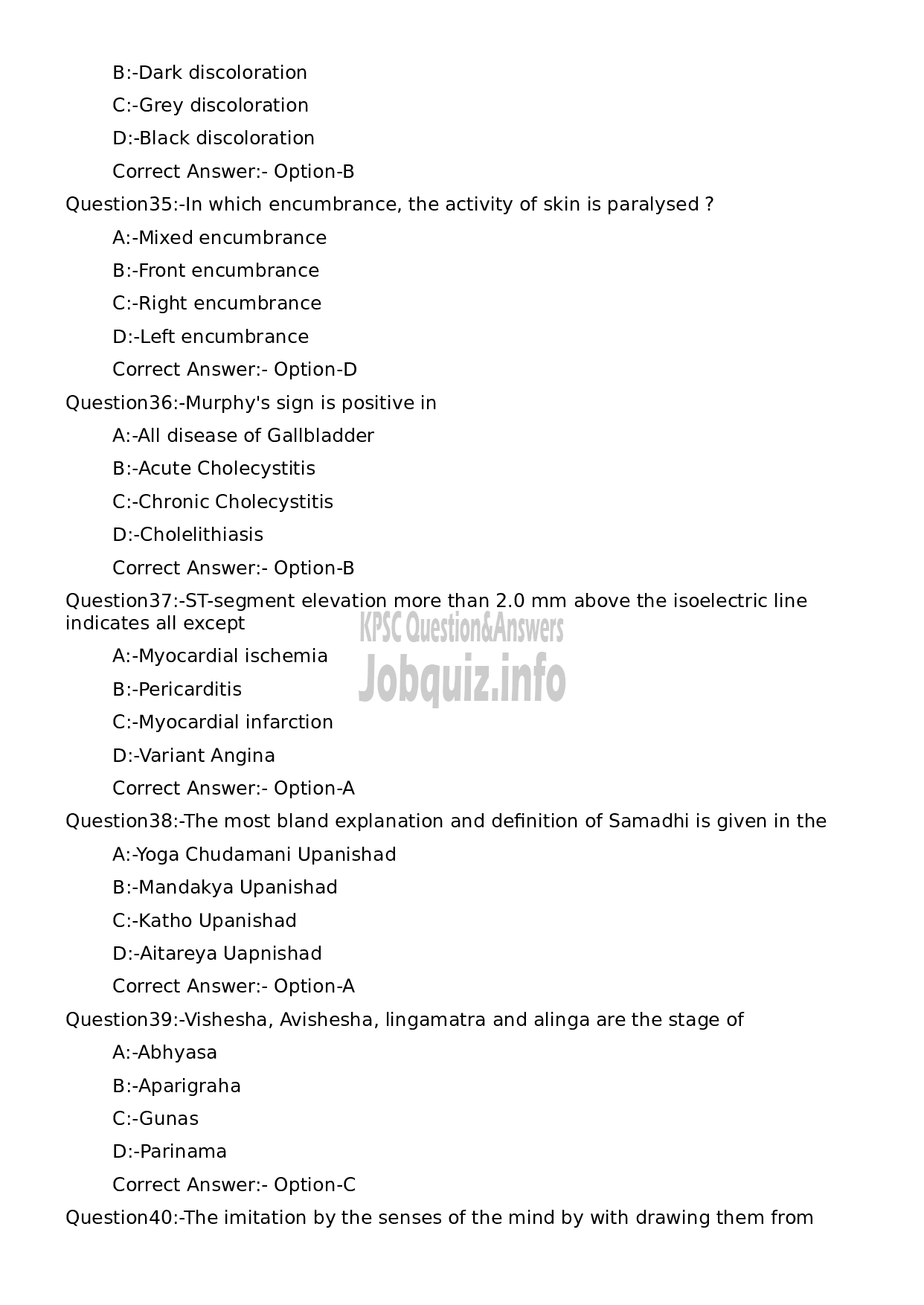 Kerala PSC Question Paper - Medical Officer (Nature Cure)-7