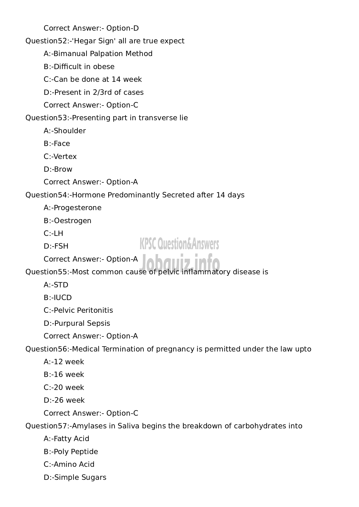 Kerala PSC Question Paper - Medical Officer (Nature Cure)-10