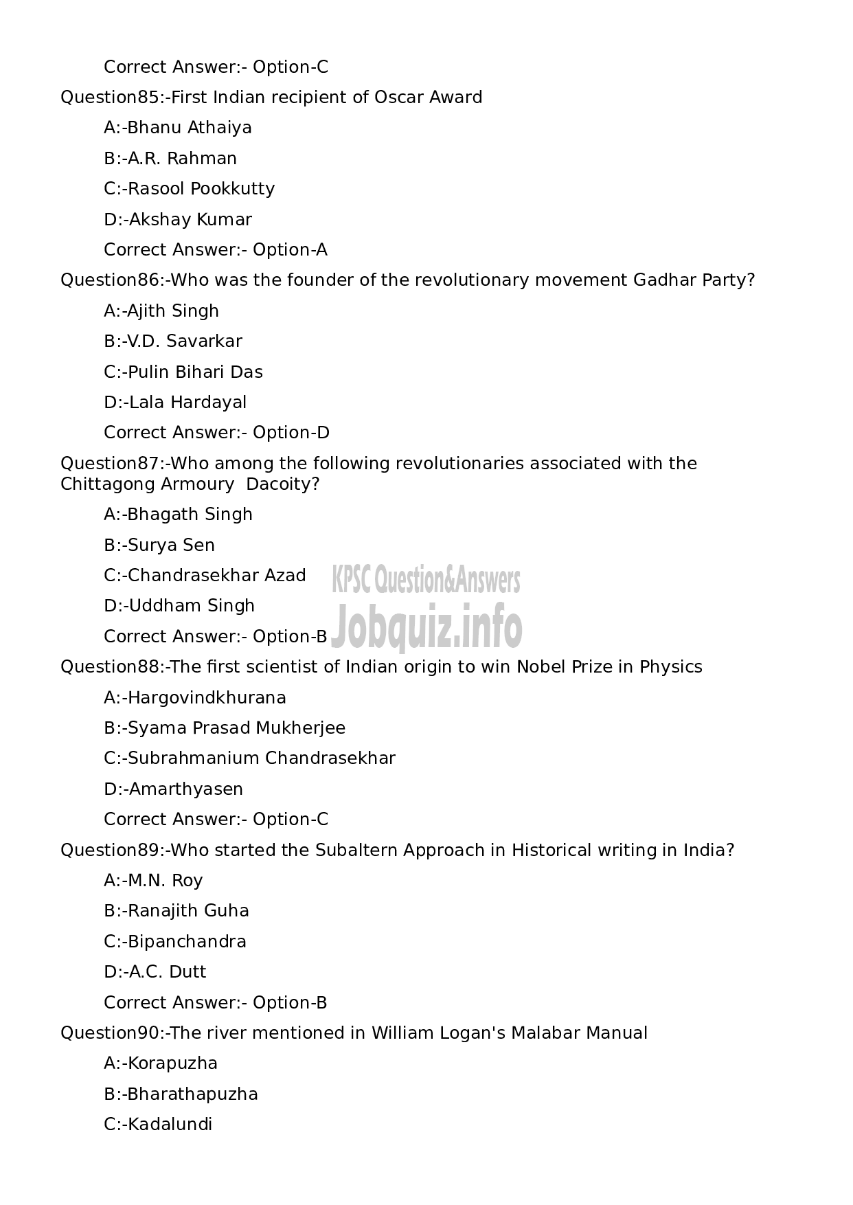 Kerala PSC Question Paper - Music Teacher (High School)-16