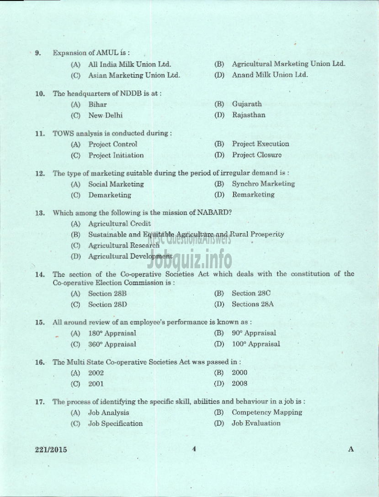 Kerala PSC Question Paper - NON VOCATIONAL TEACHER GENERAL FOUNDATION COURSE JUNIOR VHSE-2