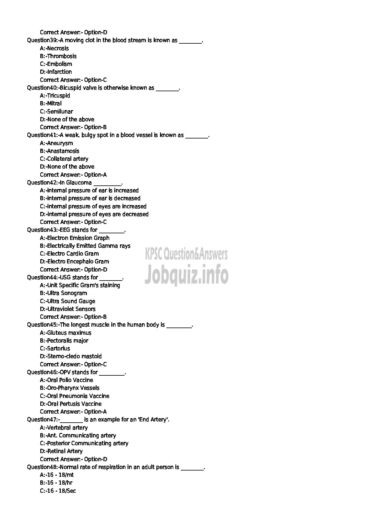 Kerala PSC Question Paper - NURSE GR.II AYURVEDA INDIAN SYSTEMS OF MEDICINE-5