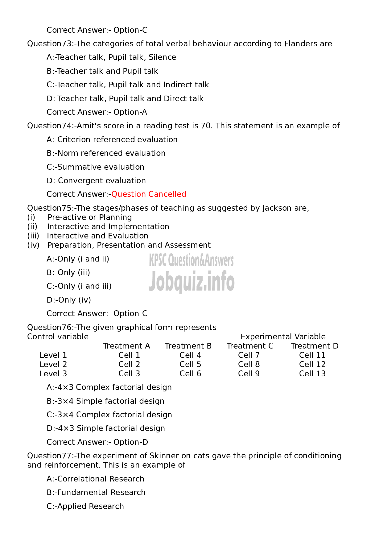 Kerala PSC Question Paper - Non Vocational Teacher Chemistry (By Transfer)-15