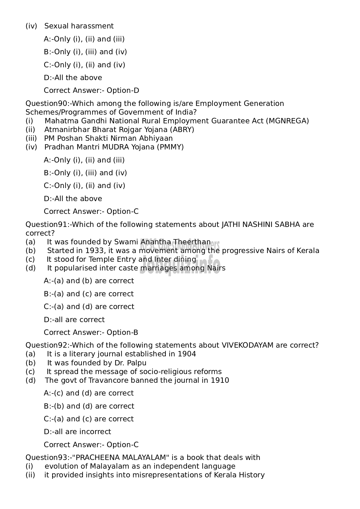 Kerala PSC Question Paper - Non Vocational Teacher Chemistry (By Transfer)-19