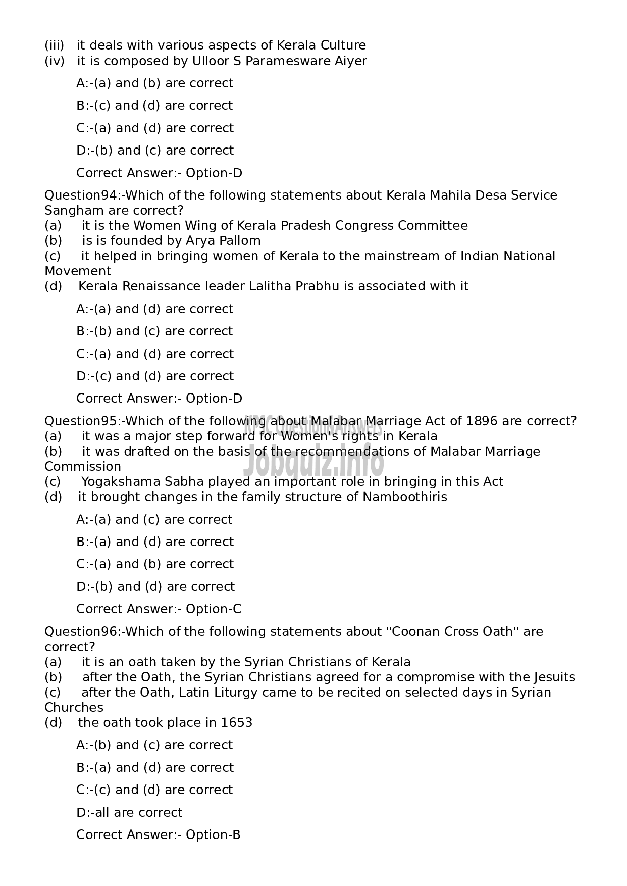 Kerala PSC Question Paper - Non Vocational Teacher Chemistry (By Transfer)-20