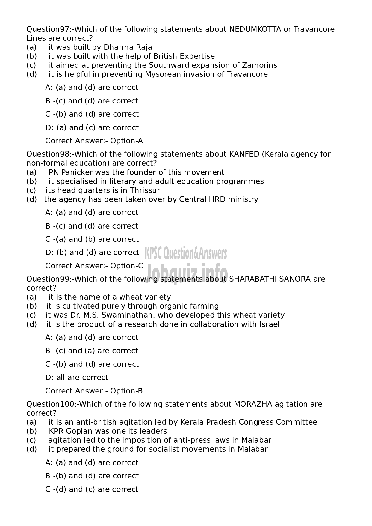 Kerala PSC Question Paper - Non Vocational Teacher Chemistry (By Transfer)-21