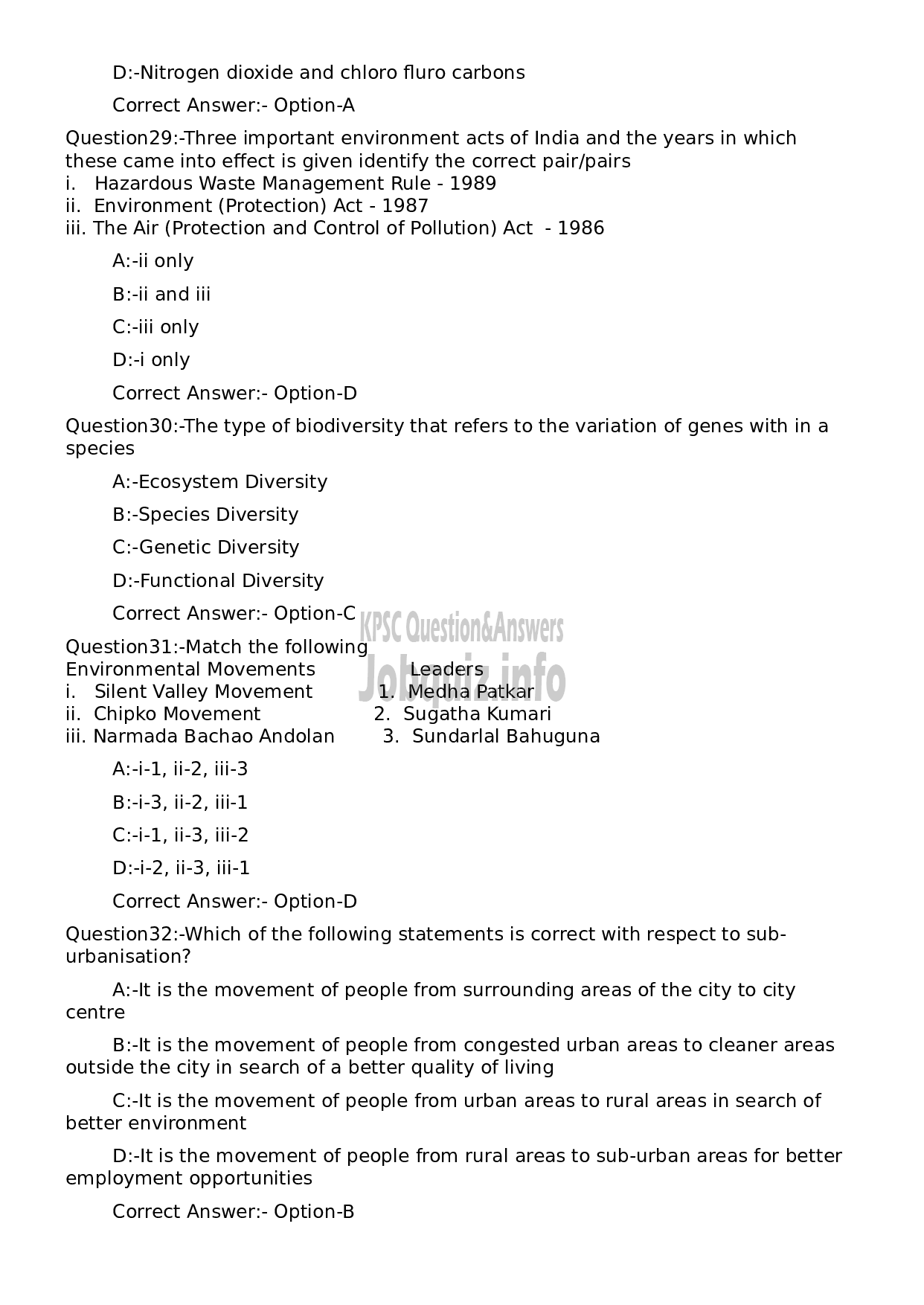 Kerala PSC Question Paper - Non Vocational Teacher Geography (Junior)-7