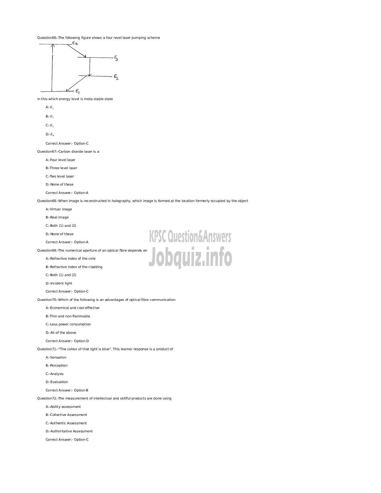 Kerala PSC Question Paper - Non Vocational Teacher in Physics (Senior) - Kerala Vocational Higher Secondary Education -11