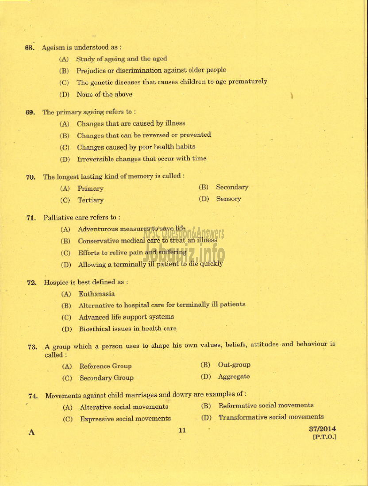 Kerala PSC Question Paper - PERSONNEL OFFICER UNITED ELECTRICAL INDUSTRIES LIMITED-9