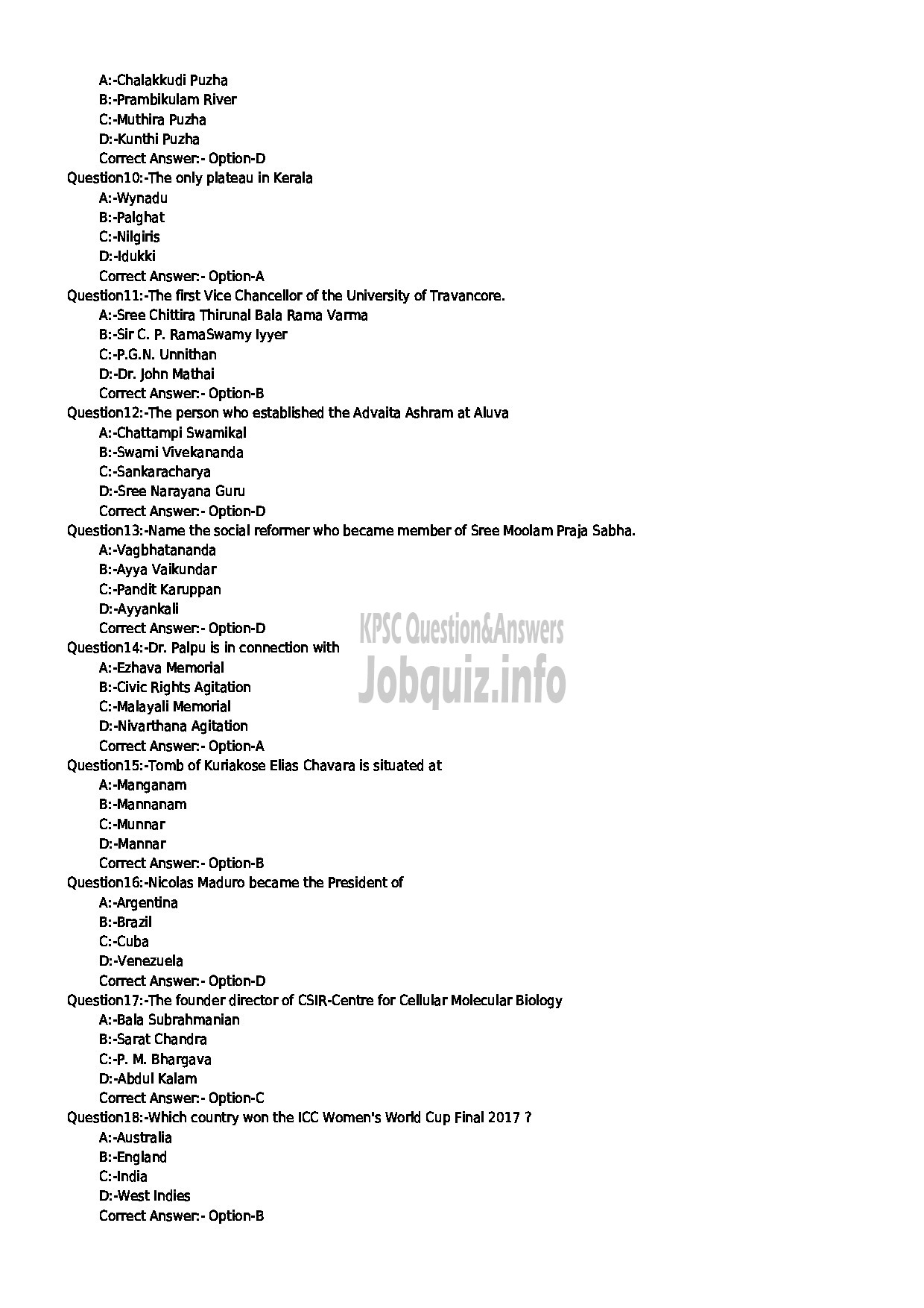 Kerala PSC Question Paper - PHARMACIST GR II HEALTH SERVICES-2