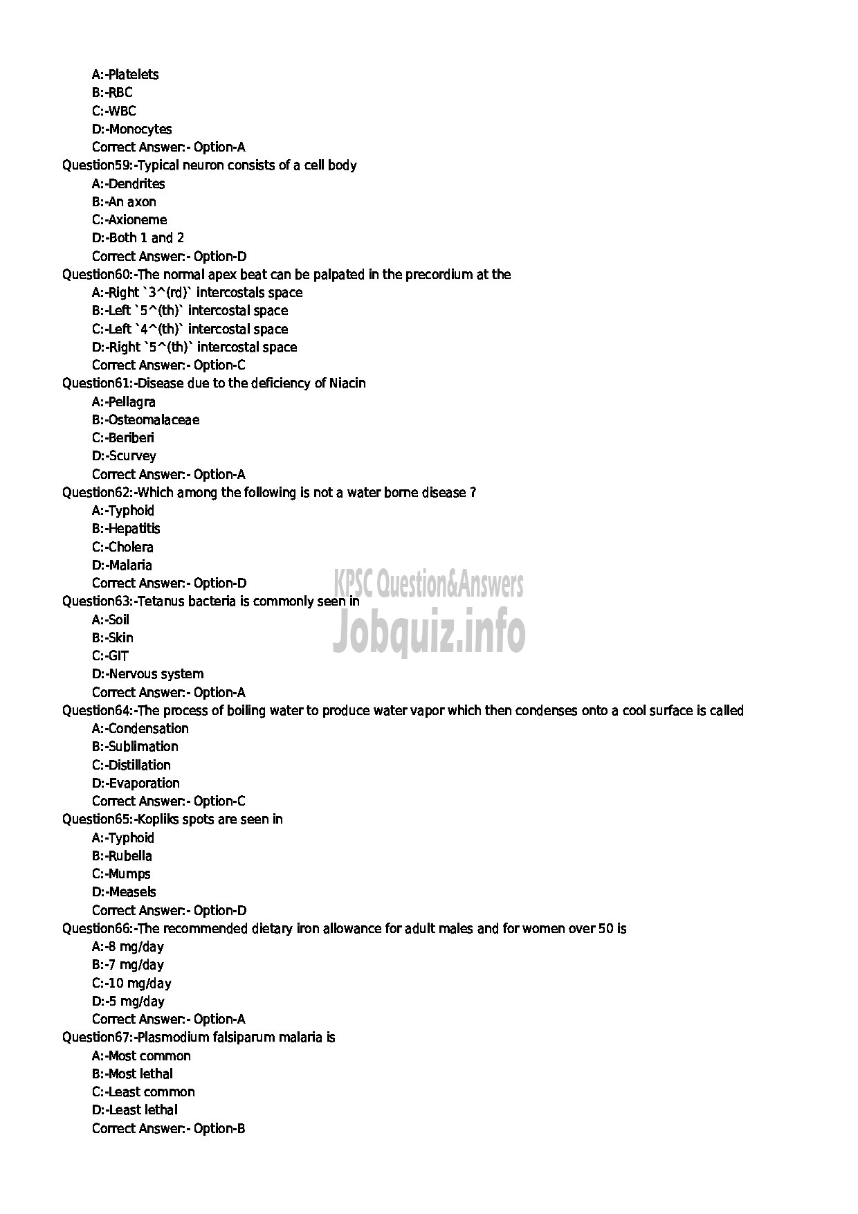 Kerala PSC Question Paper - PHARMACIST GR II HOMOEO-7