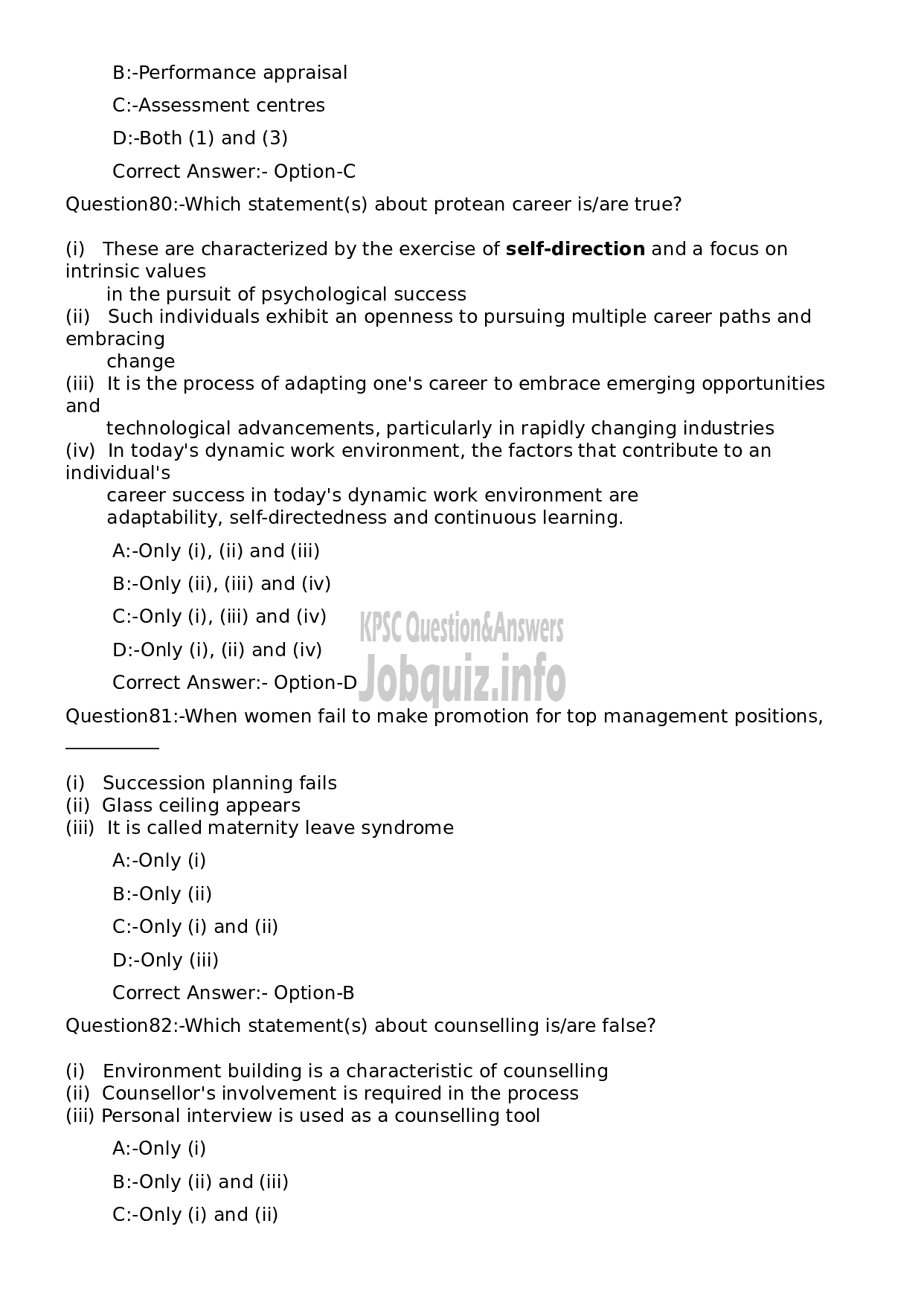 Kerala PSC Question Paper - Personnel Officer-17