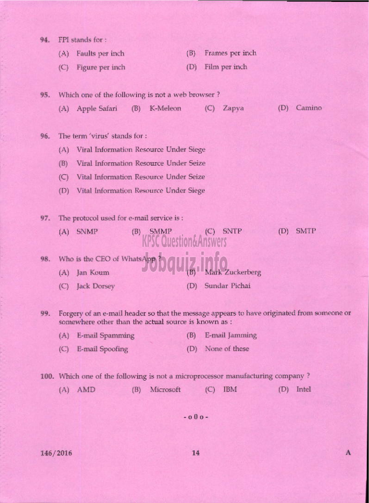 Kerala PSC Question Paper - RANGE FOREST OFFICER KERALA FOREST PRELIMINARY-12