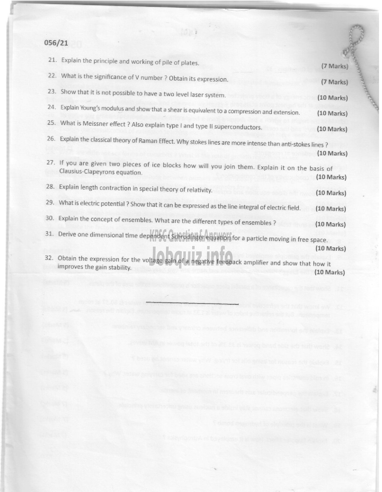 Kerala PSC Question Paper - RANGE FOREST OFFICER -2