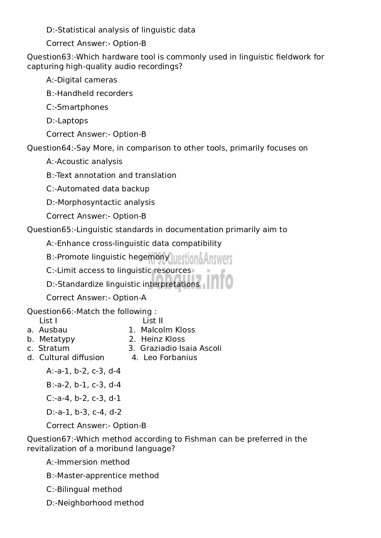 Kerala PSC Question Paper - Research Assistant (Linguistics)-13