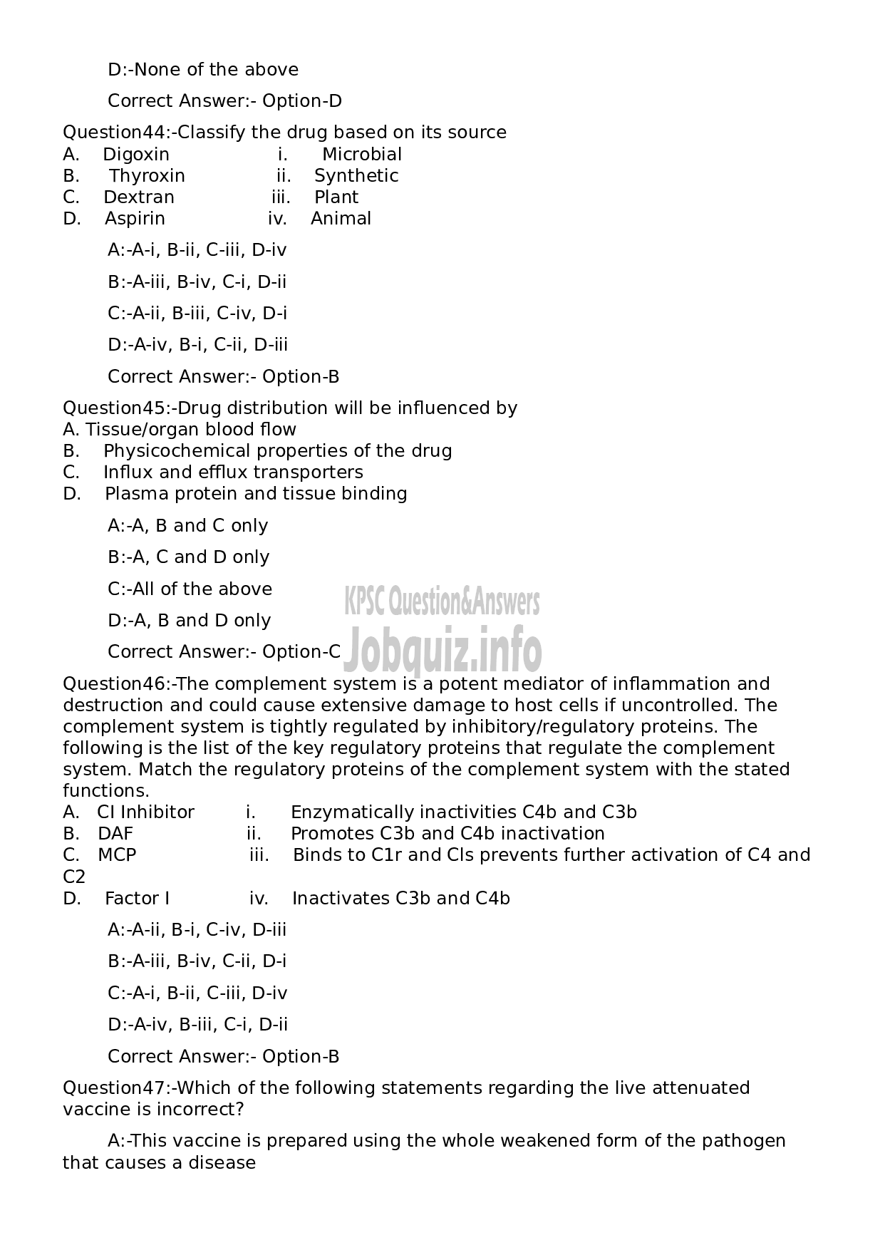 Kerala PSC Question Paper - Research Officer- Chemistry/ Biochemistry-11