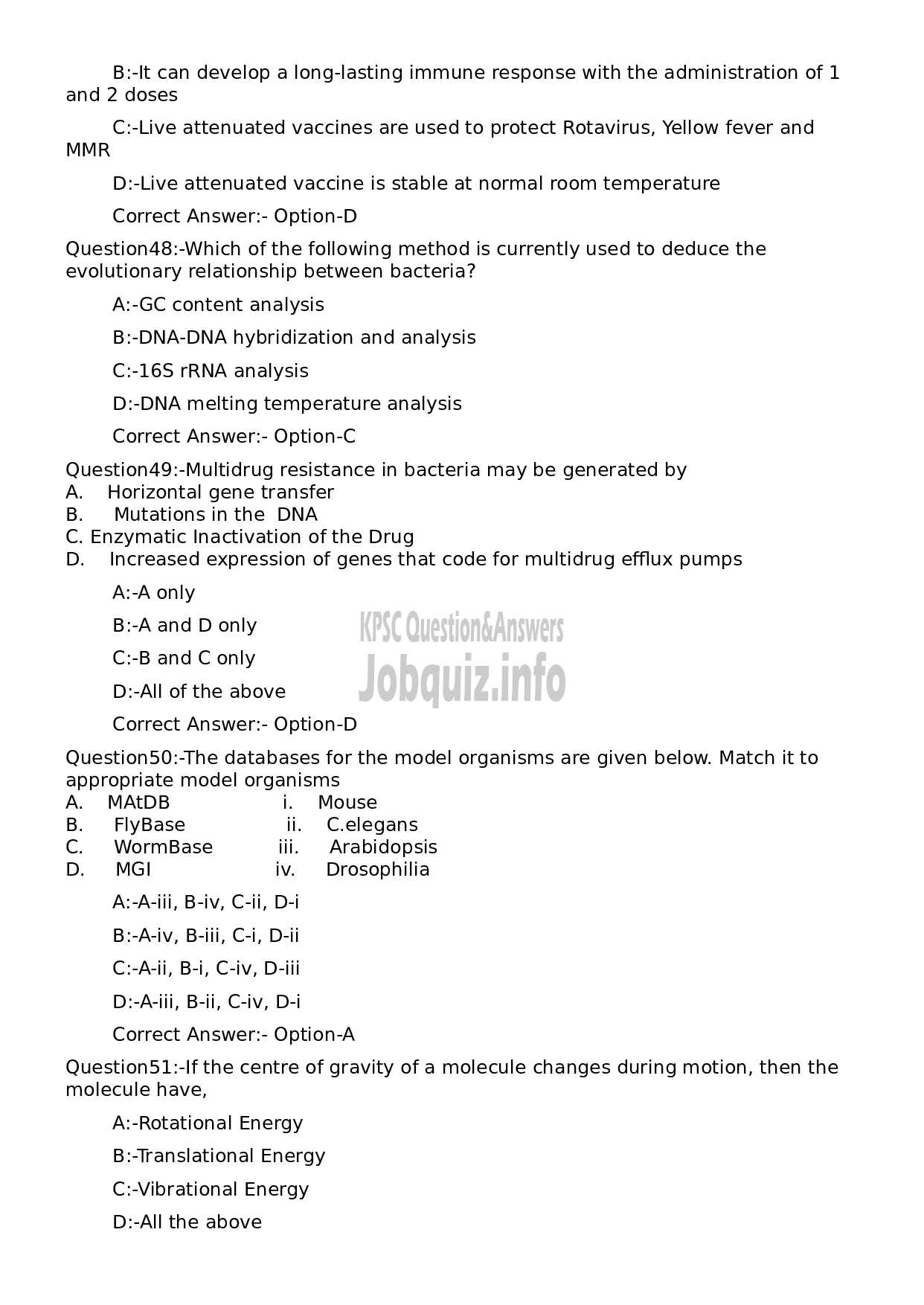 Kerala PSC Question Paper - Research Officer- Chemistry/ Biochemistry-12