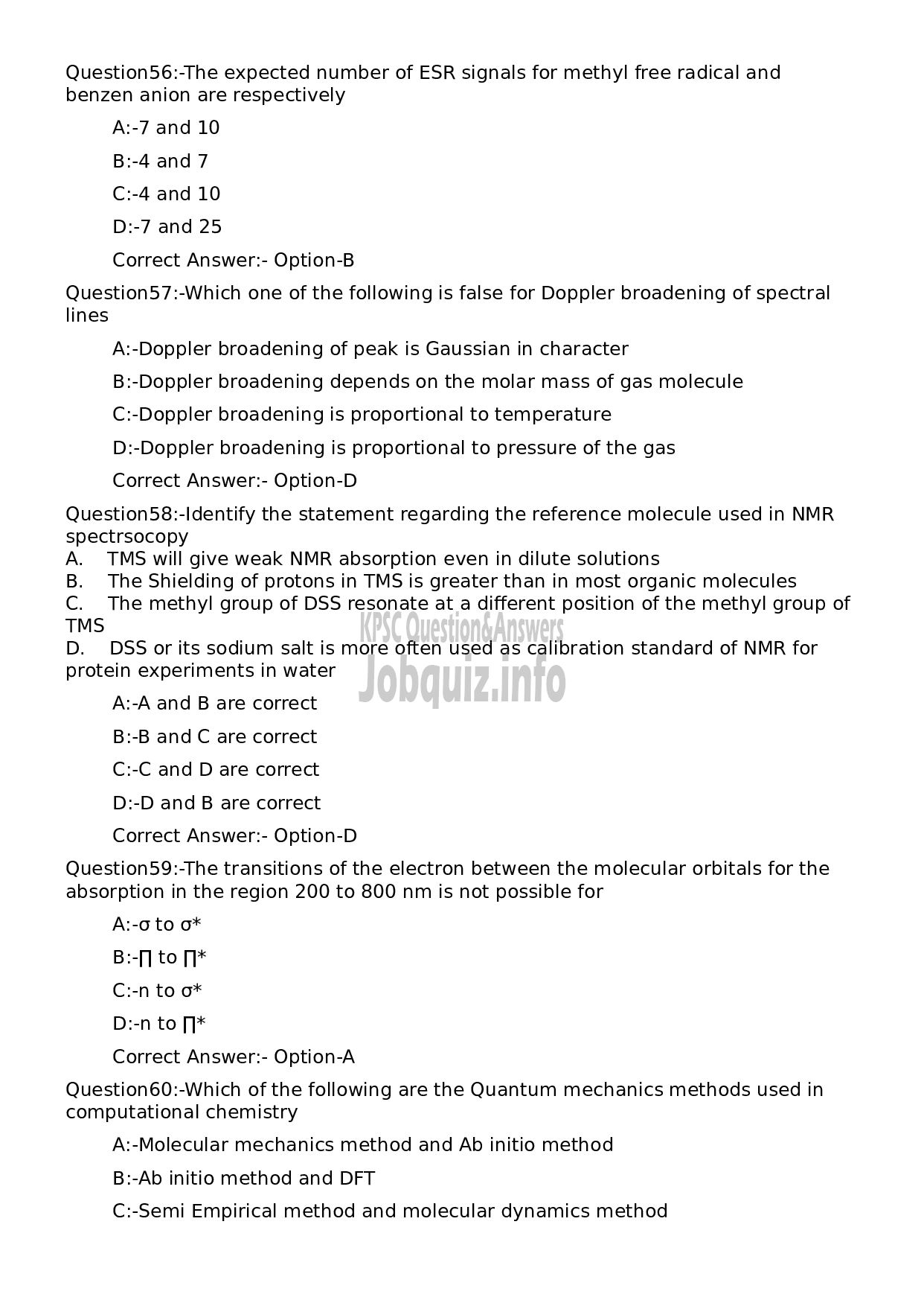 Kerala PSC Question Paper - Research Officer- Chemistry/ Biochemistry-14