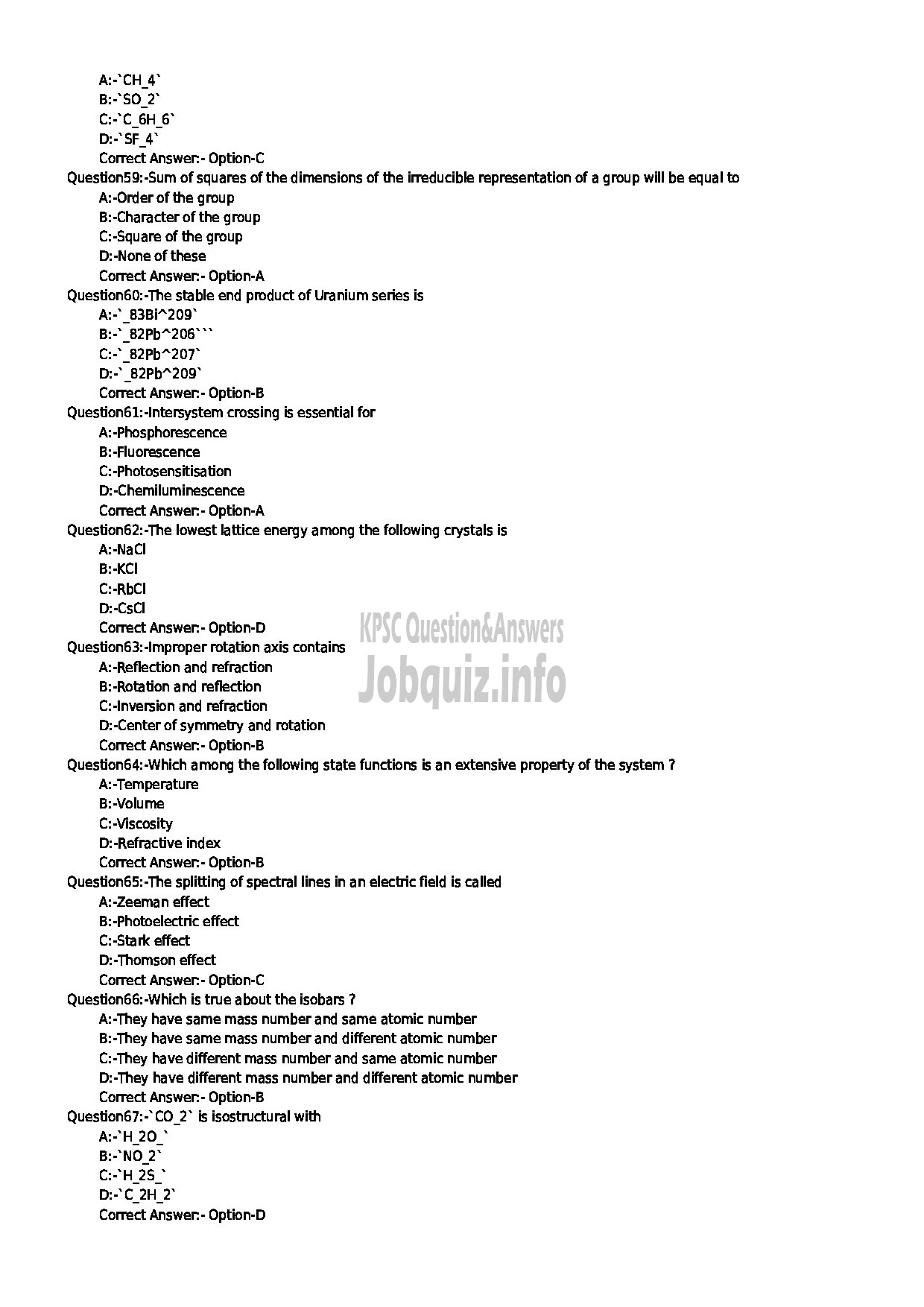 Kerala PSC Question Paper - SCIENTIFIC ASSISTANT POLICE FORENSIC SCIENCE LABORATORY-7