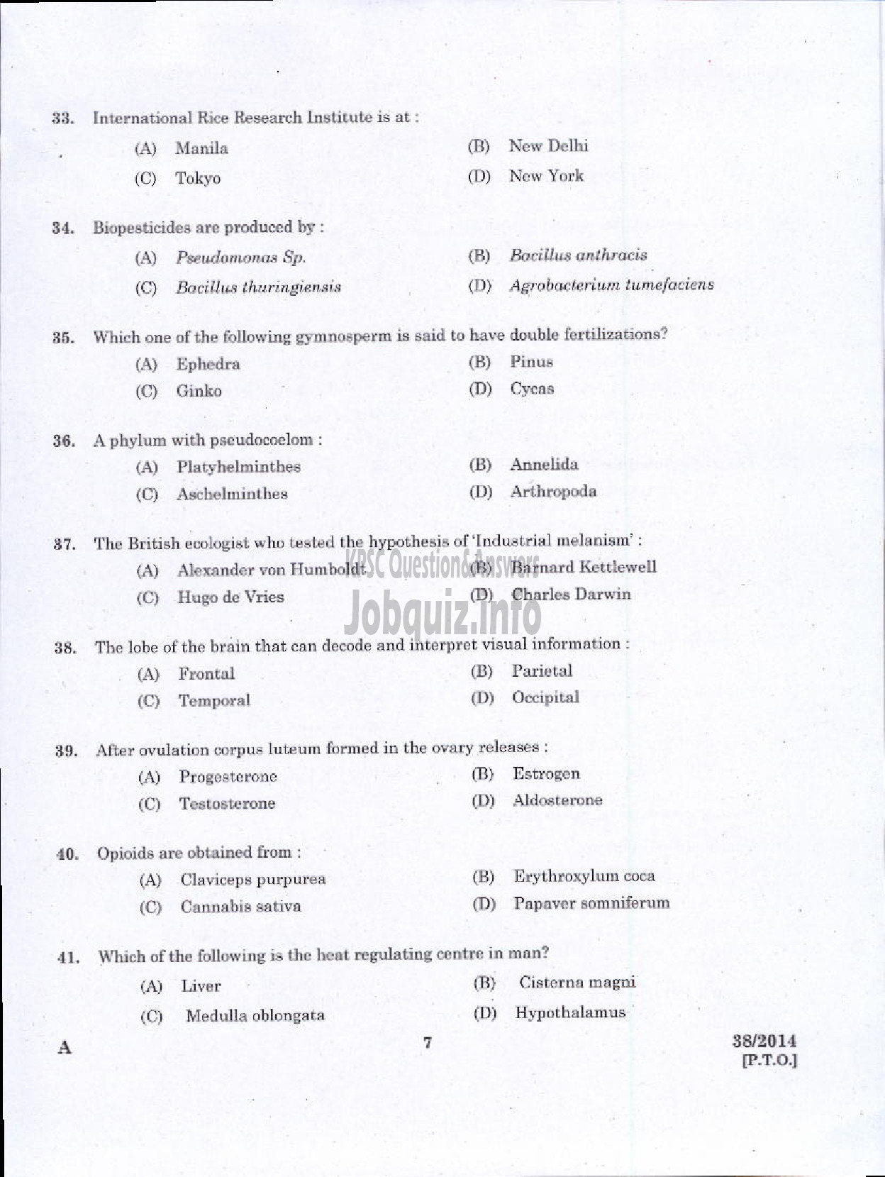 Kerala PSC Question Paper - STAFF NURSE GRADE II MEDICAL EDUCATION AND NCA M HEALTH SERVICE KKD-5