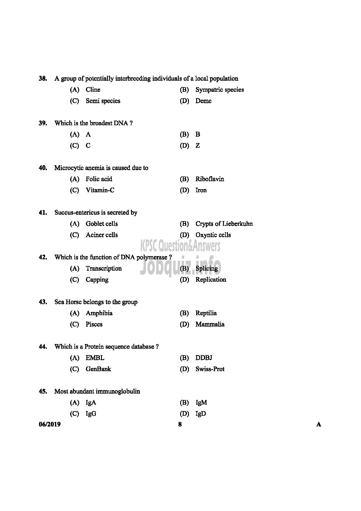 Kerala PSC Question Paper - STATION OFFICER English-8