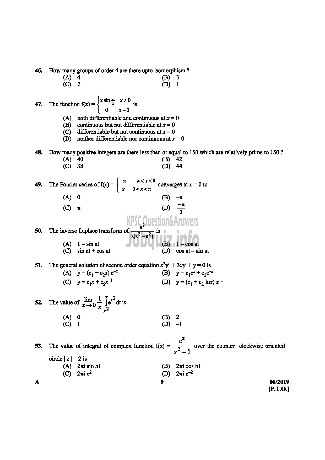 Kerala PSC Question Paper - STATION OFFICER English-9