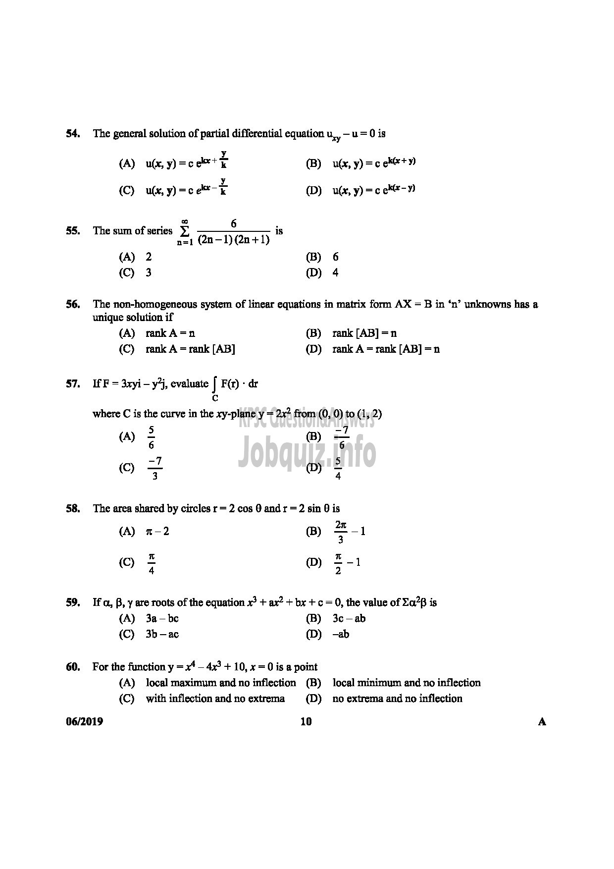 Kerala PSC Question Paper - STATION OFFICER English-10