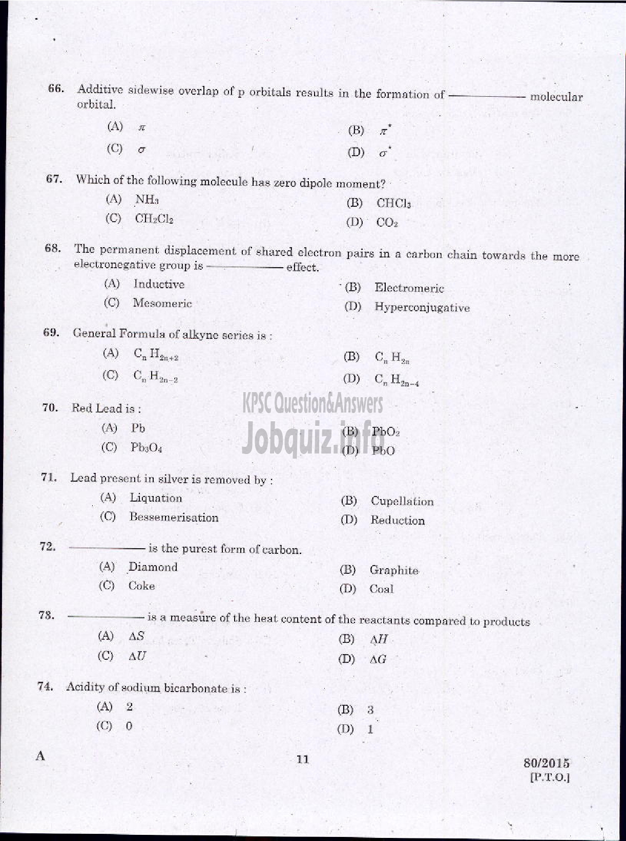 Kerala PSC Question Paper - STATION OFFICER TRAINEE FIRE AND RESCUE SERVICES-9