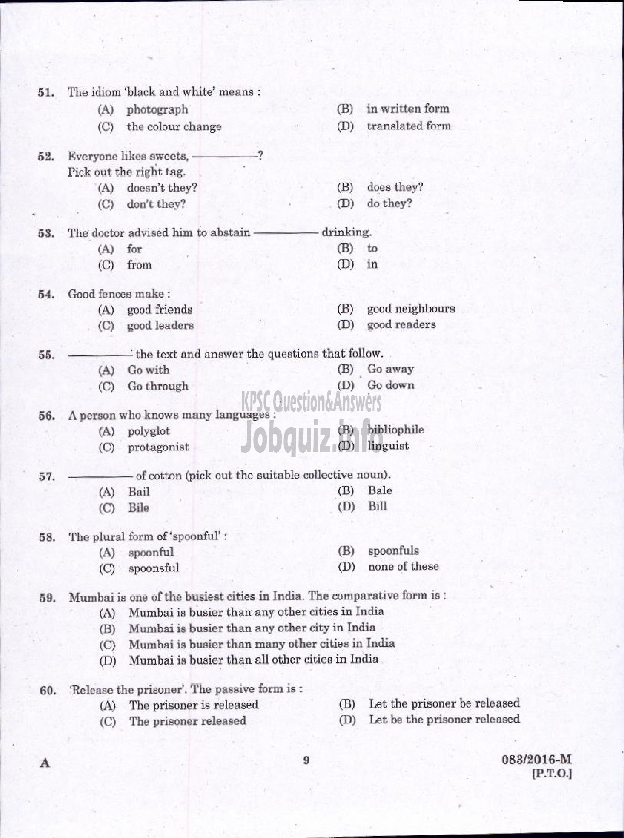 Kerala PSC Question Paper - STATISTICAL ASSISTANT GR II /STATISTICAL INVESTIGATOR GR II / COMPUTER OPERATOR GR II / LD COMPILER ECONOMICS AND STATISTICS ( Malayalam ) -7