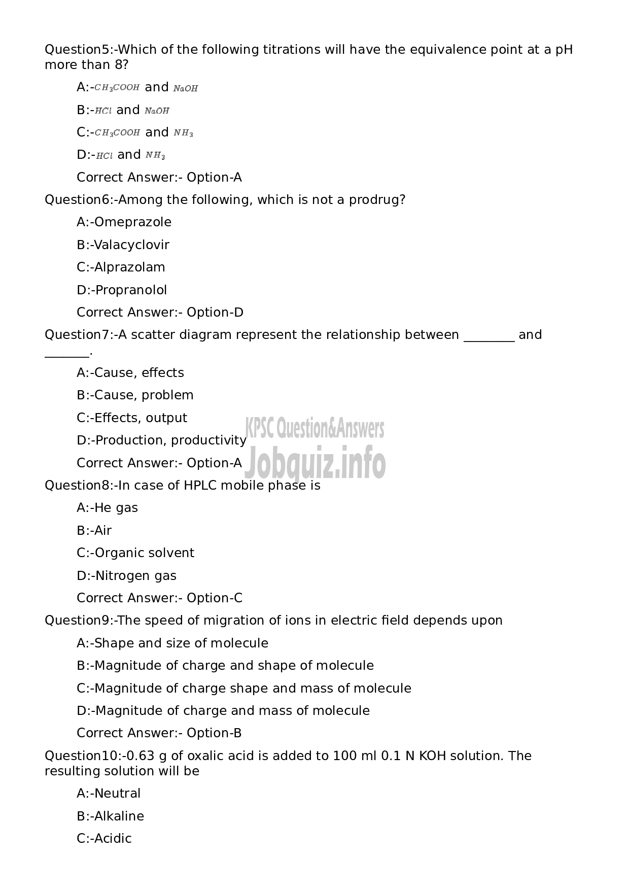 Kerala PSC Question Paper - Scientific Assistant-2