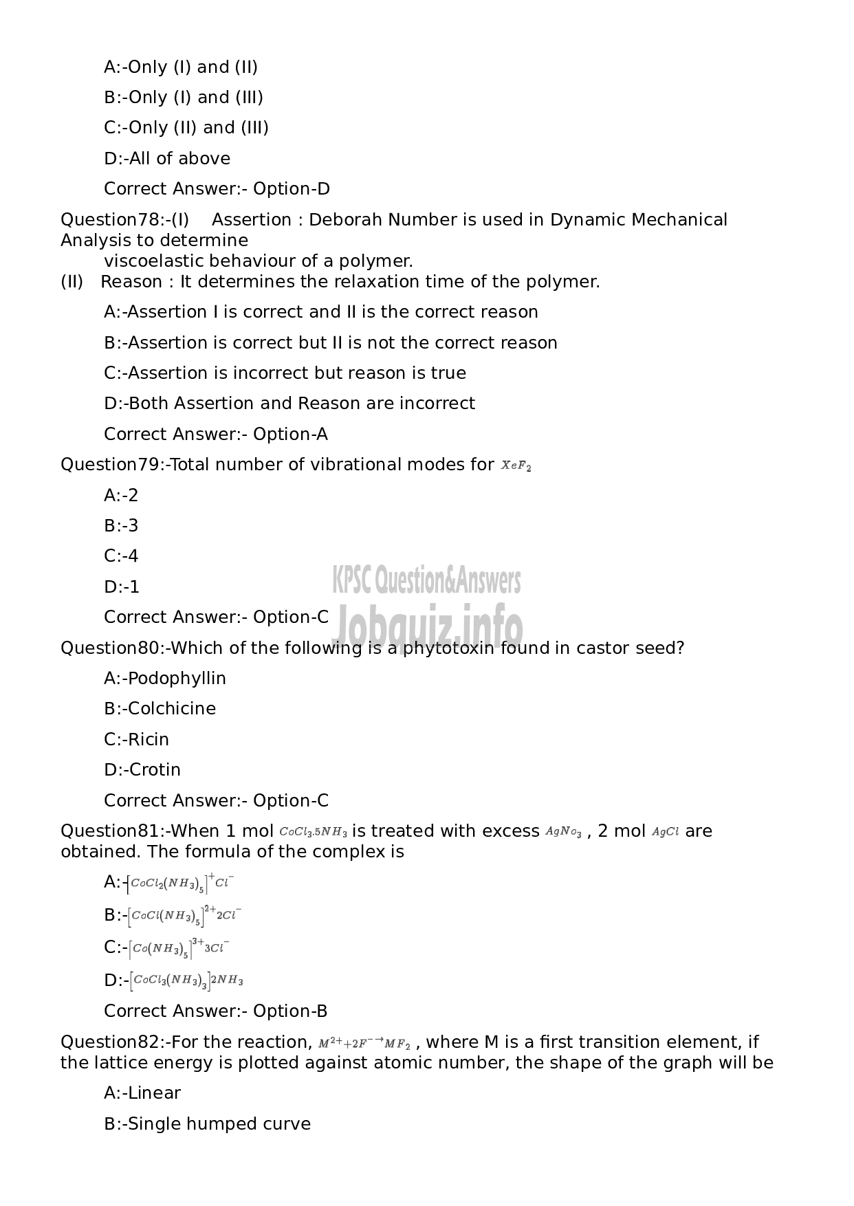 Kerala PSC Question Paper - Scientific Assistant-16