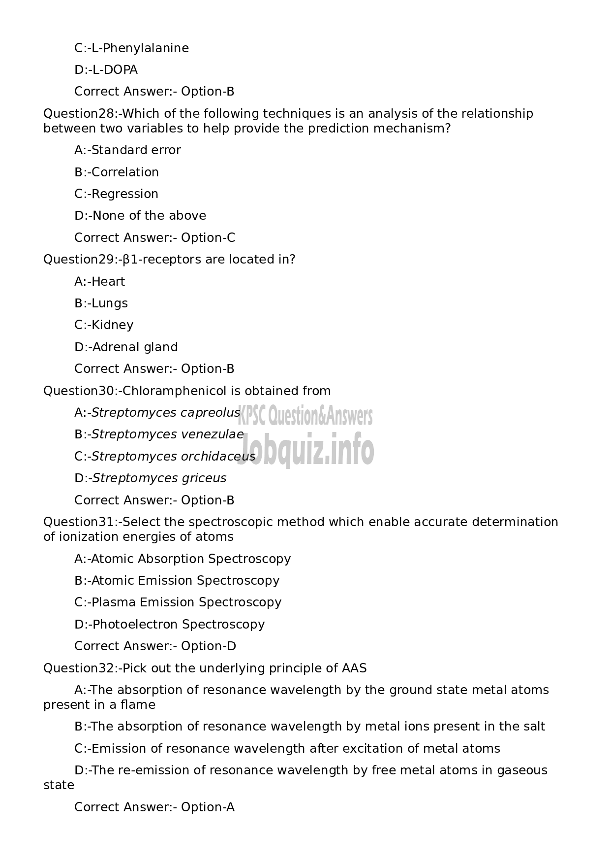 Kerala PSC Question Paper - Scientific Assistant-6