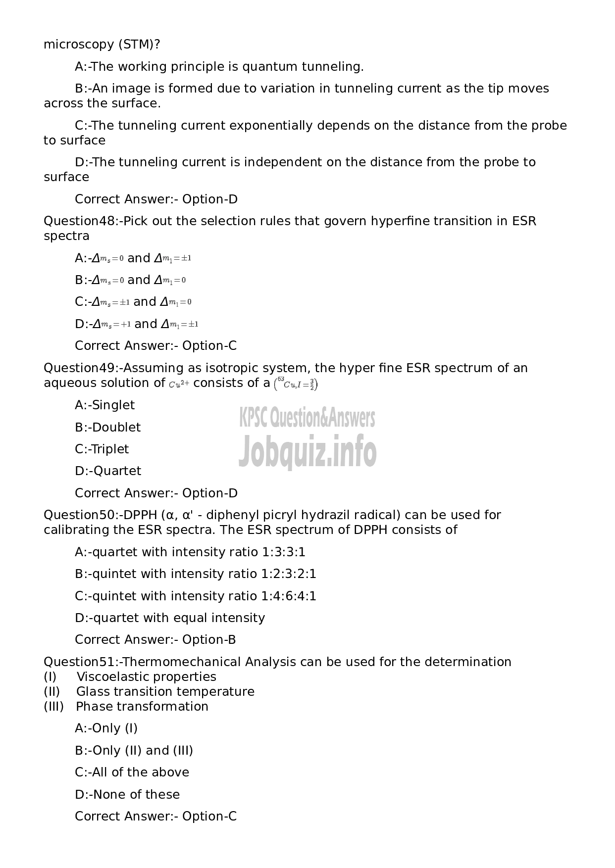 Kerala PSC Question Paper - Scientific Assistant-10