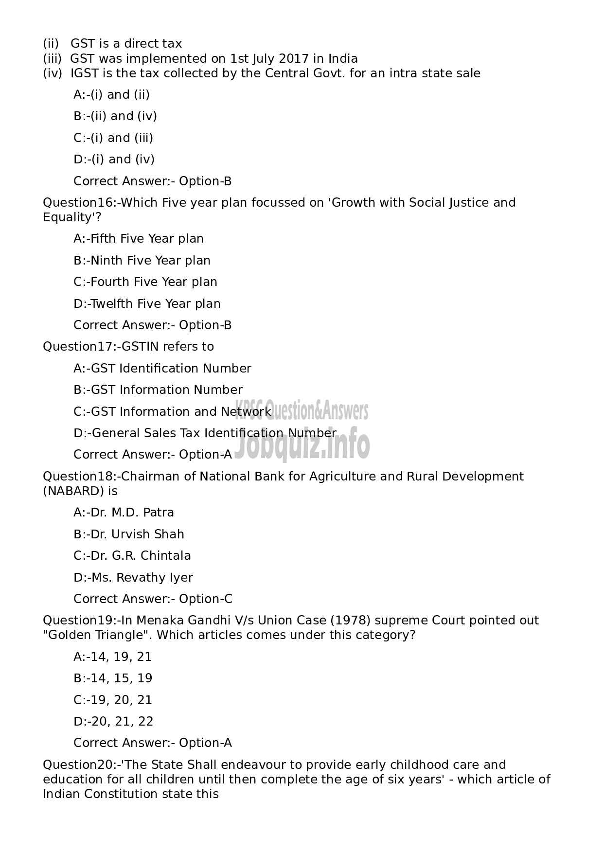 Kerala PSC Question Paper - Security Officer-4