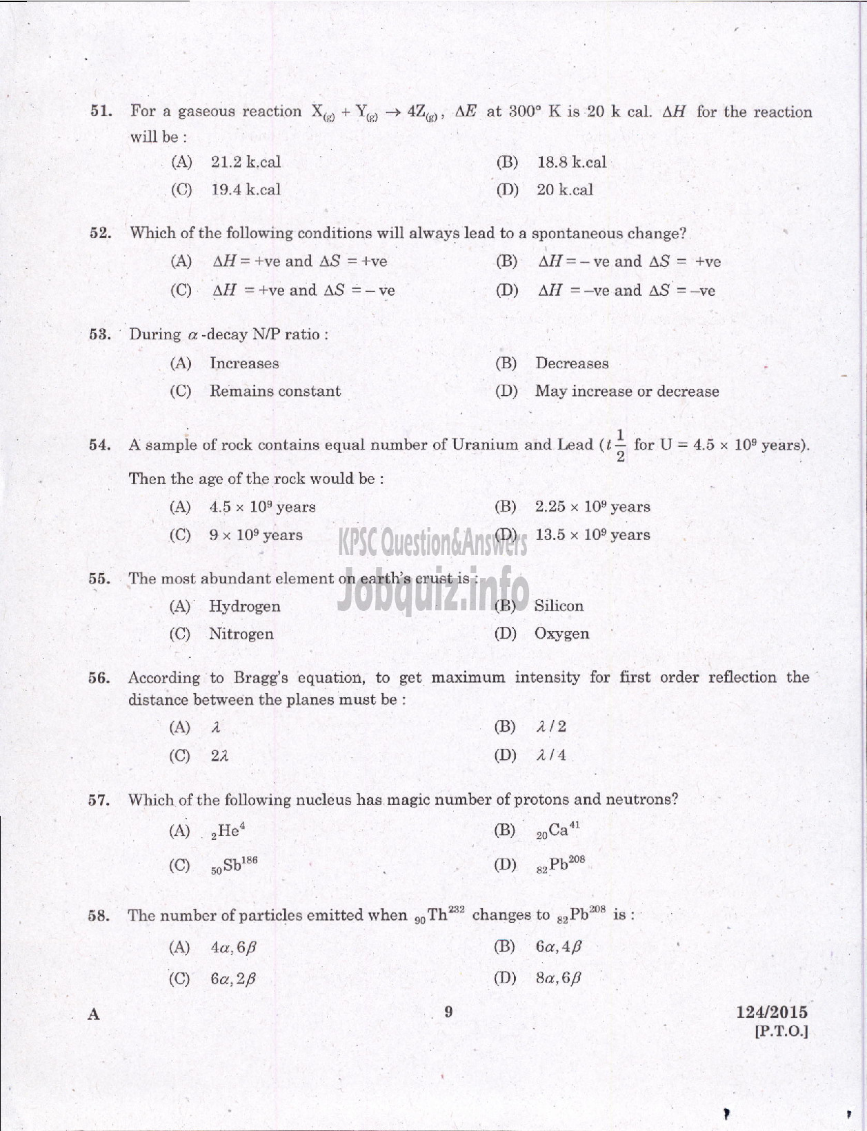 Kerala PSC Question Paper - TECHNICAL ASSISTANT DRUGS CONTROL-7