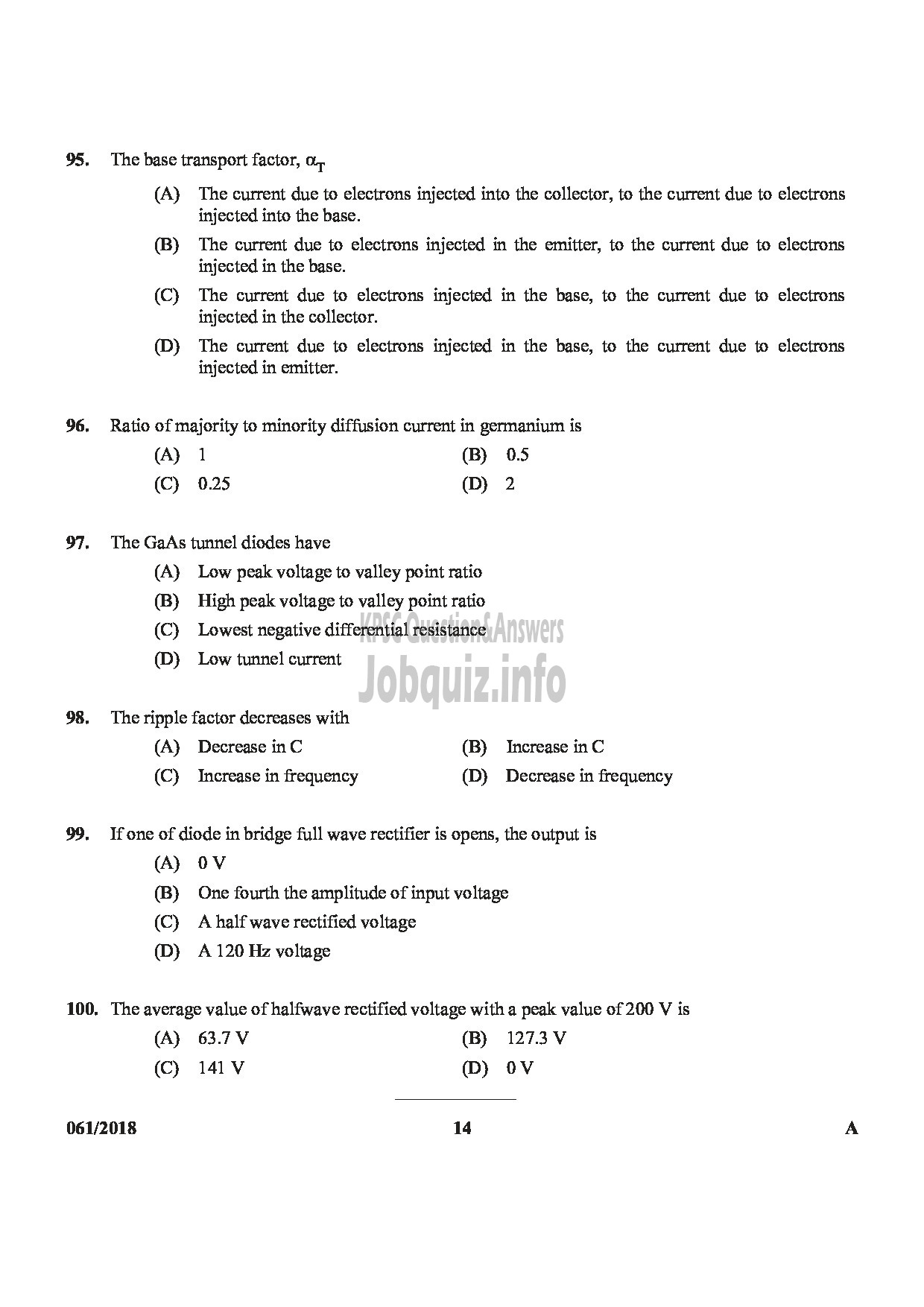 Kerala PSC Question Paper - TECHNICAL ASSISTANT LEGAL METROLOGY-14