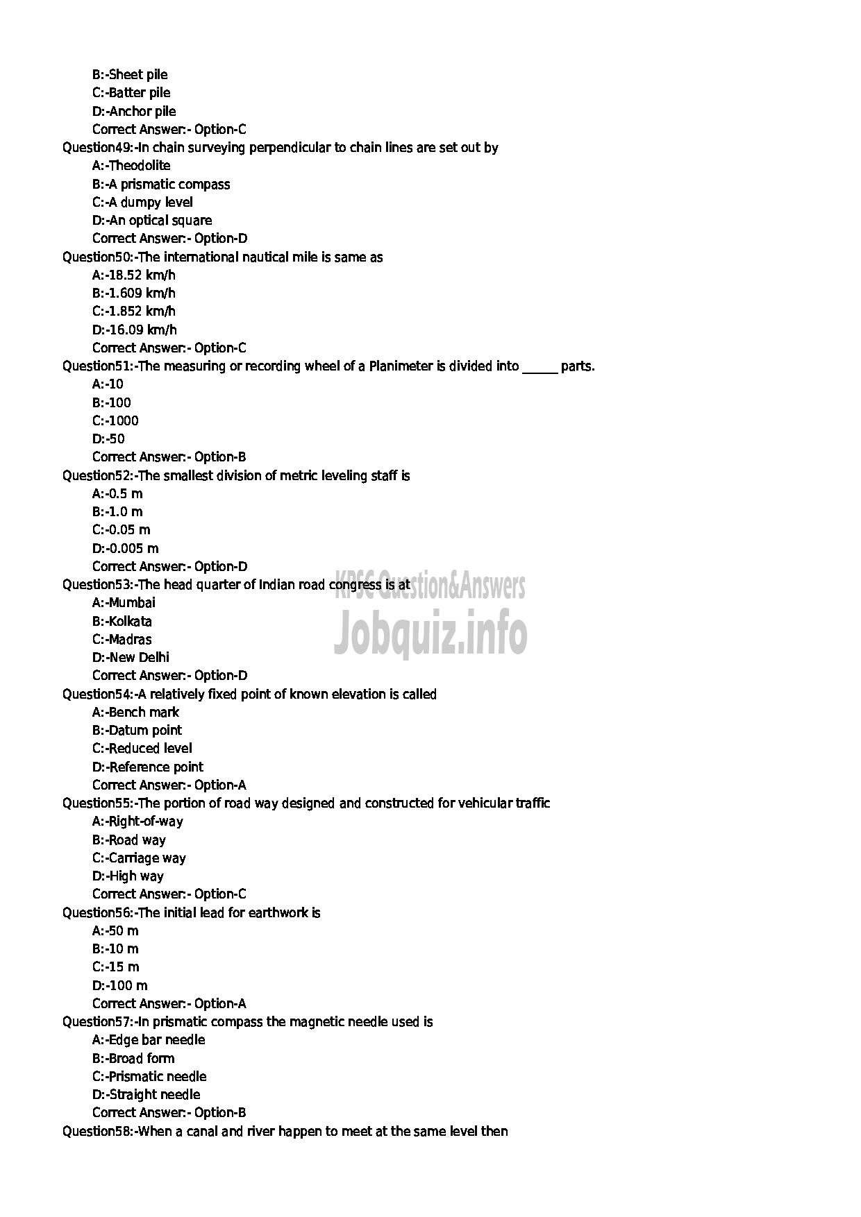 Kerala PSC Question Paper - TRACER SR FOR ST TOWN AND COUNTRY PLANNING-6