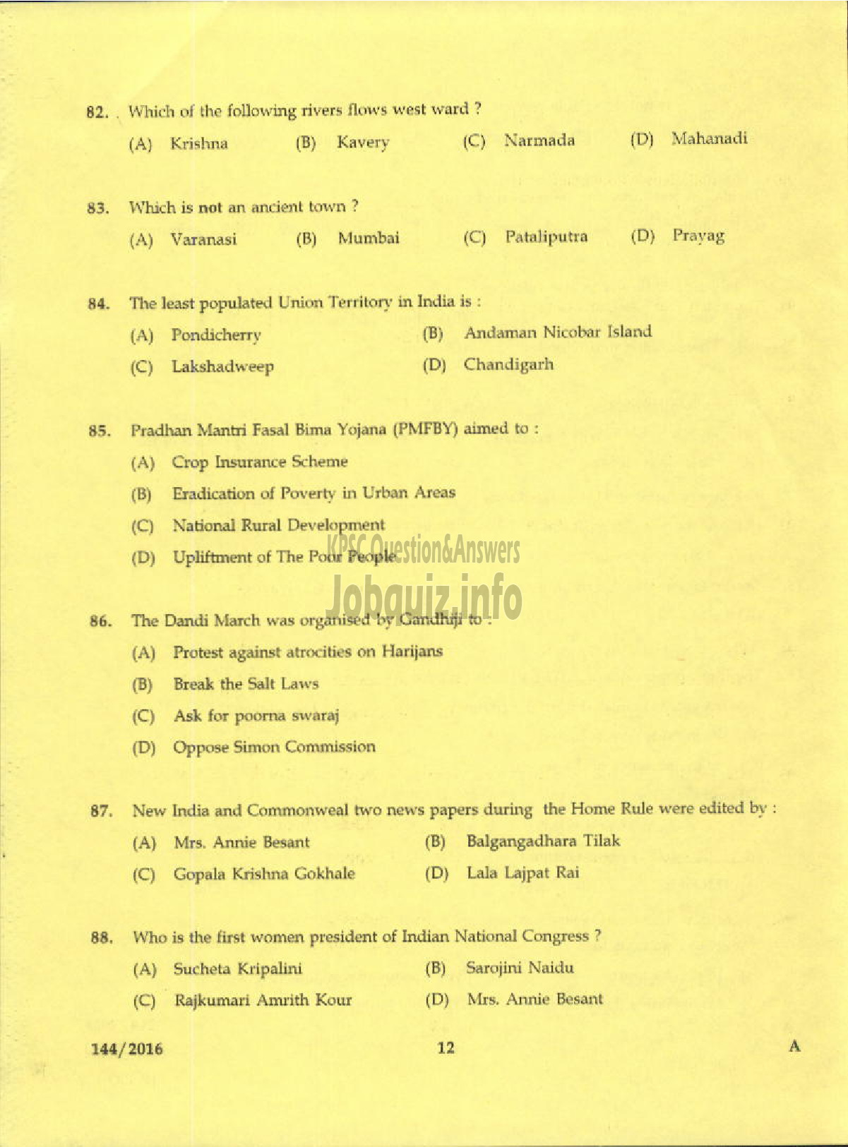 Kerala PSC Question Paper - TRADESMAN ELECTRONICS TECHNICAL EDUCATION-10