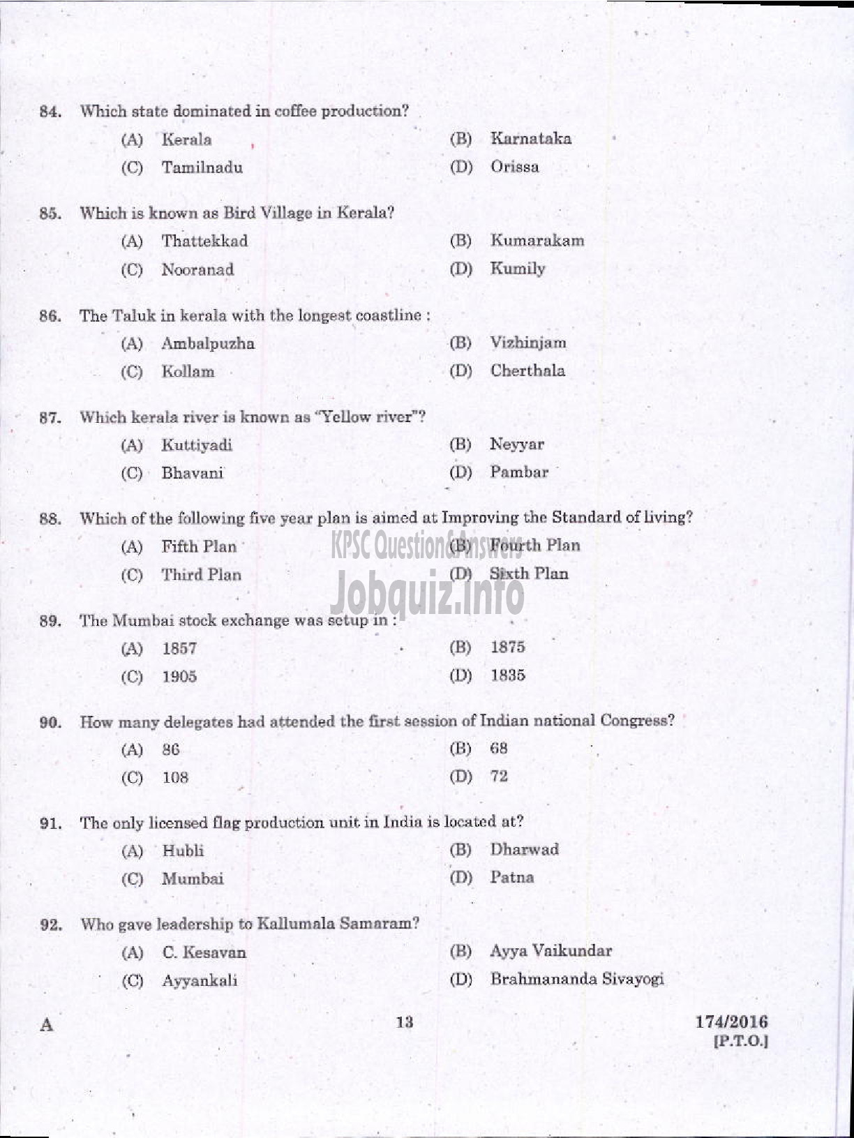 Kerala PSC Question Paper - TRADESMAN SM LAB TECHNICAL EDUCATION-11