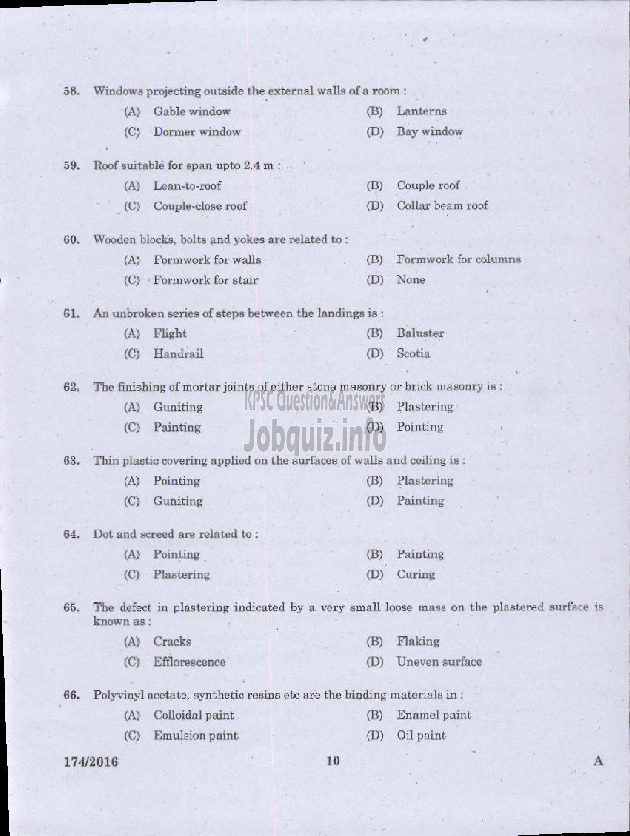 Kerala PSC Question Paper - TRADESMAN SM LAB TECHNICAL EDUCATION-8