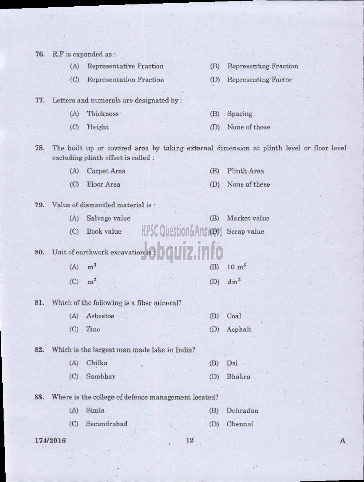 Kerala PSC Question Paper - TRADESMAN SM LAB TECHNICAL EDUCATION-10