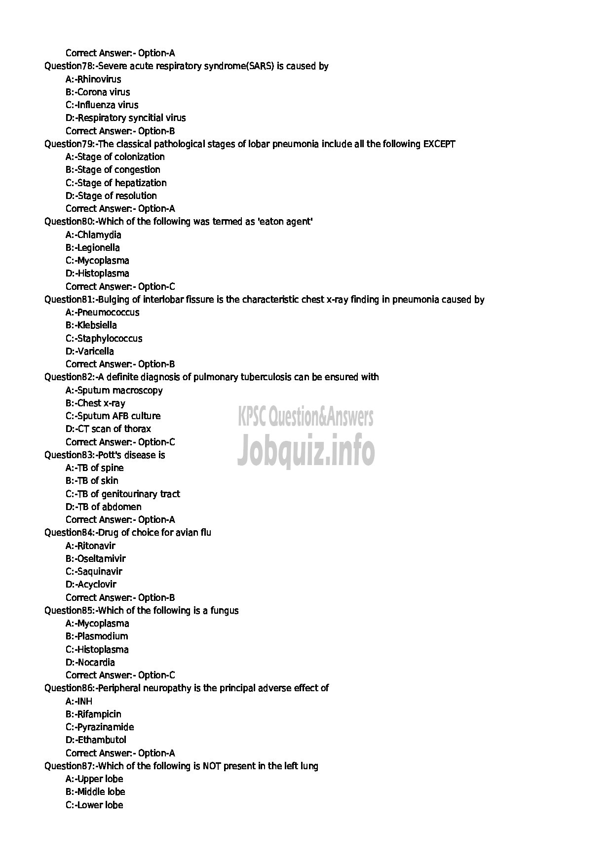 Kerala PSC Question Paper - TREATMENT ORGANISER GR II HEALTH SERVICE-9