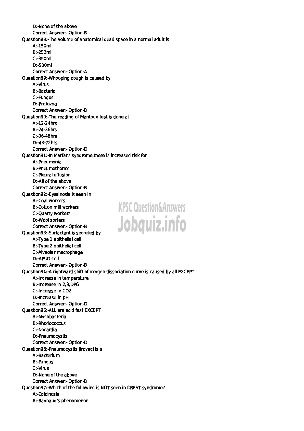 Kerala PSC Question Paper - TREATMENT ORGANISER GR II HEALTH SERVICE-10